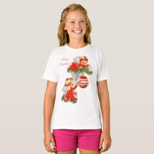 Änglar som dekorerar Julgran T Shirt