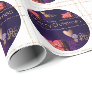 Änglar som drömmer om fred och kärlek - julfigurer presentpapper