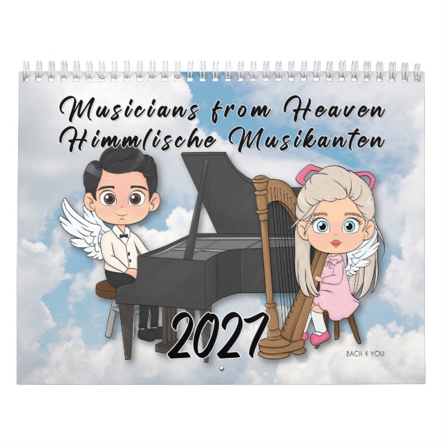 Änglar som gör musik – Musiker från himlen 2027 Kalender (Omslag)