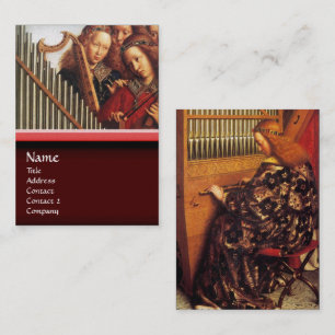 ÄNGLAR som LEKER MUSIK, specificerar Visitkort