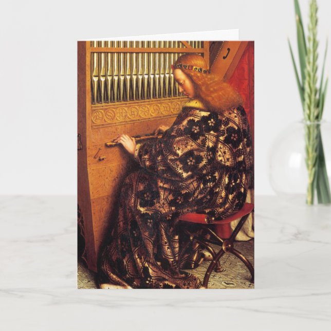 ÄNGLAR SPELANDE MUSIK HELGKORT (Framsida)