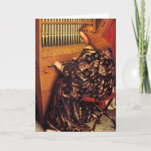 ÄNGLAR SPELANDE MUSIK HELGKORT