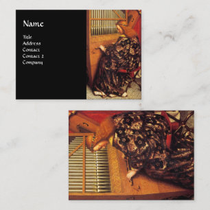 ÄNGLAR SPELAR MUSIK ,detaljer Visitkort