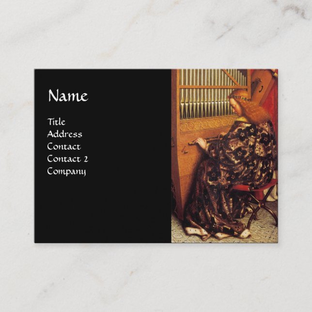 ÄNGLAR SPELAR MUSIK ,detaljer Visitkort (Framsida)