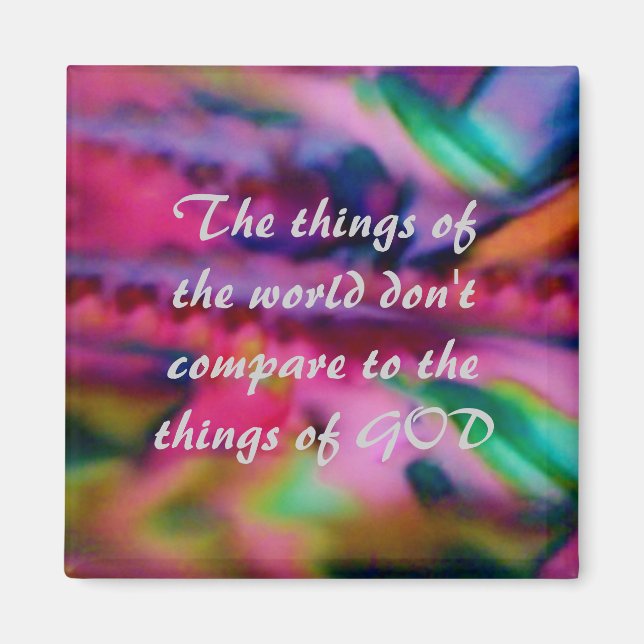 Änglar stigande inspirationcitat VirtueArt Magnet (Framsidan)