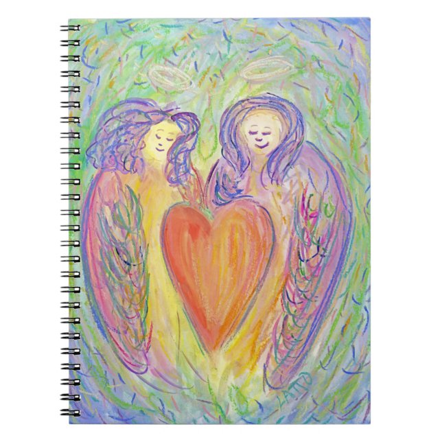 Änglar till Loving Kindness Art Journal bärbara da Anteckningsbok (Framsidan)