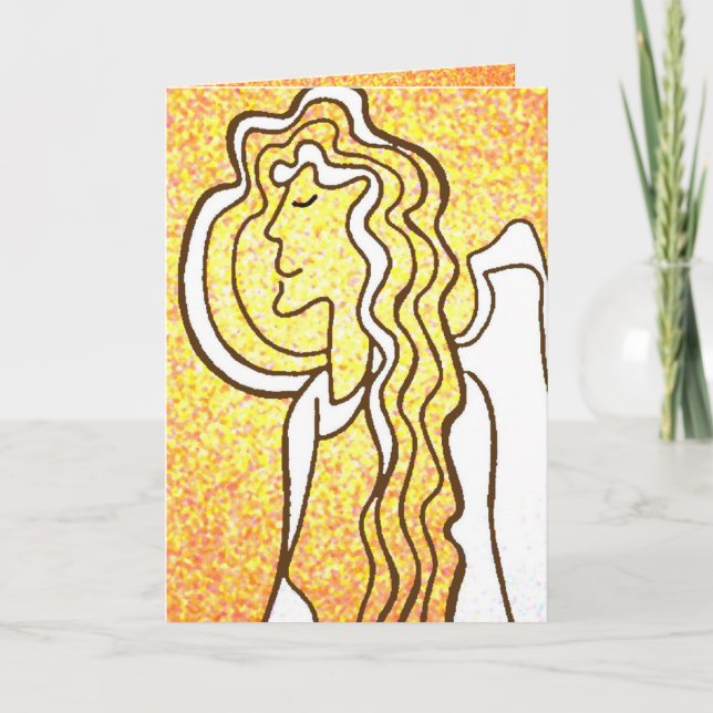 Änglar tittar på dig kort (Framsida)