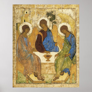 Änglar vid Mamre Trinity Poster