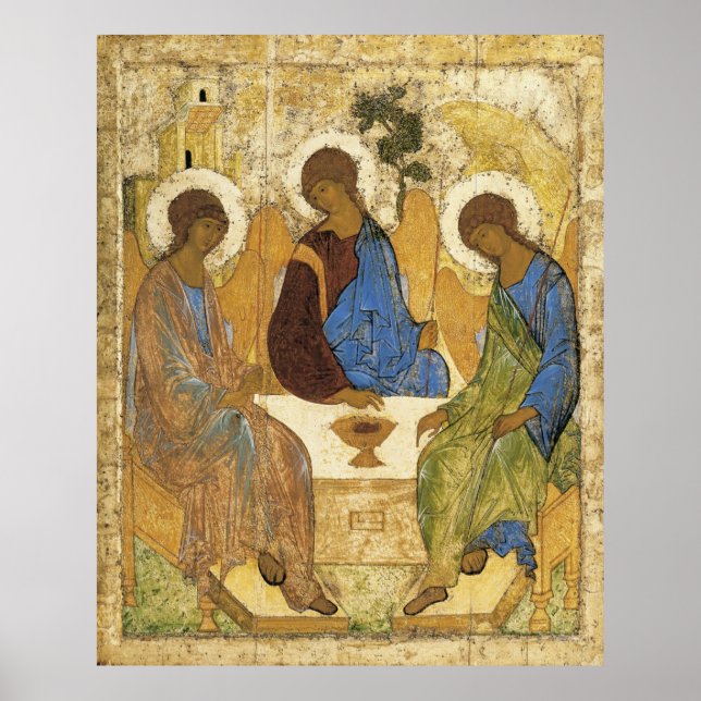 Änglar vid Mamre Trinity Poster (Framsidan)