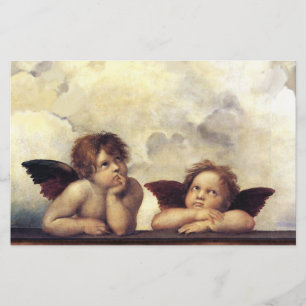 ÄNGLAR / Winged Cherubs ,Clouds Raffaello Sanzio Brevpapper