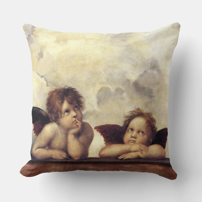 ÄNGLAR / Winged Cherubs ,Clouds Raffaello Sanzio Kudde (Framsida)