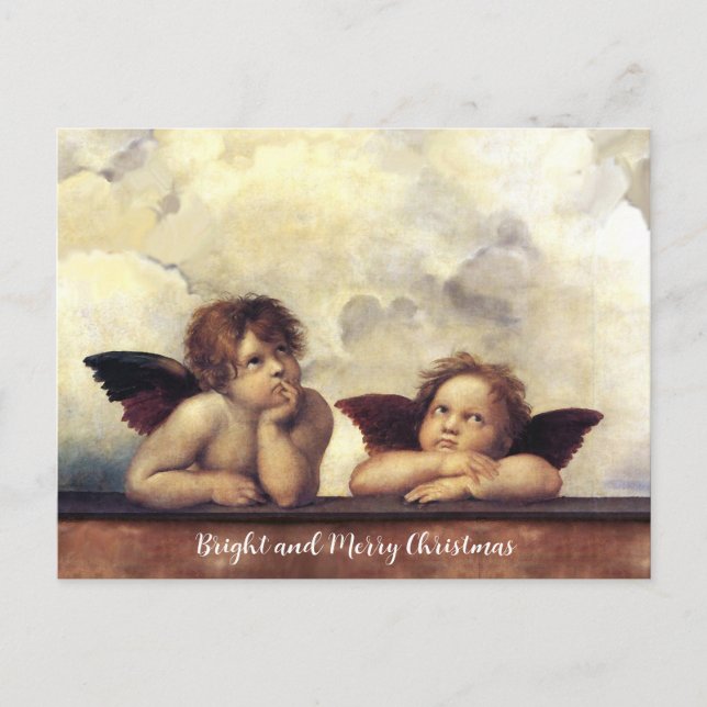 ÄNGLAR / Winged Cherubs ,Clouds Raffaello Sanzio Vykort (Framsida)