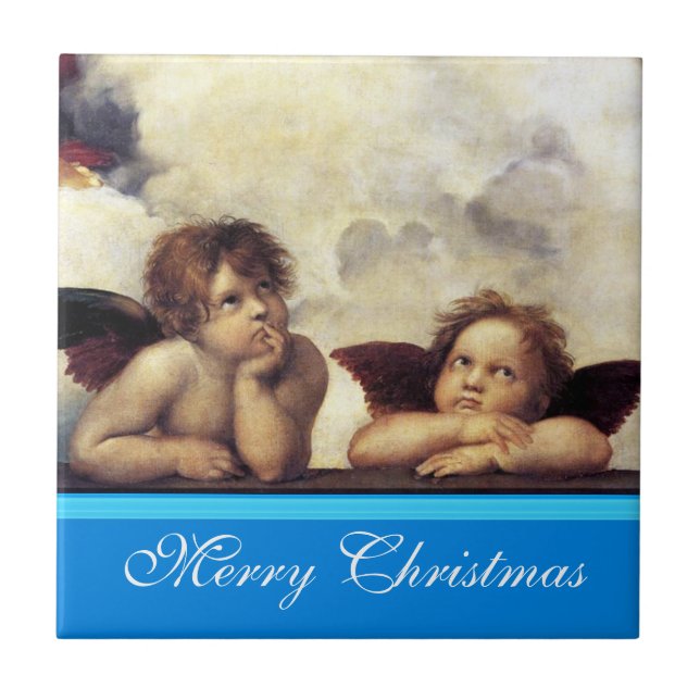 ÄNGLAR / Winged Cherubs,Raffaello Sanzio Kakelplatta (Framsidan)