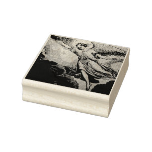 ÄNGLAR Wood Art Frimärke Stämpel