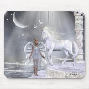 ÄnglarFae Unicorns Mousepad Musmatta