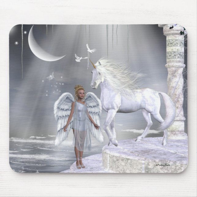 ÄnglarFae Unicorns Mousepad Musmatta (Framsidan)