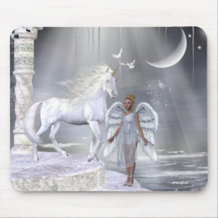 ÄnglarFae Unicorns Mousepad Musmatta
