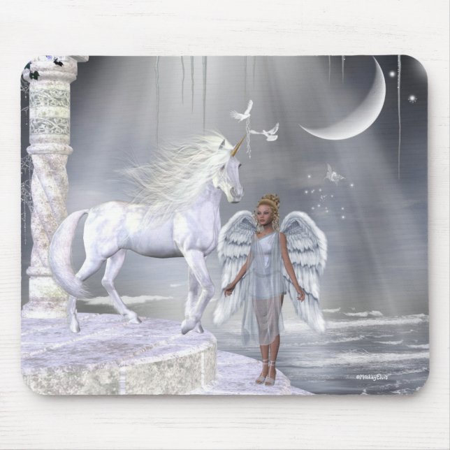 ÄnglarFae Unicorns Mousepad Musmatta (Framsidan)