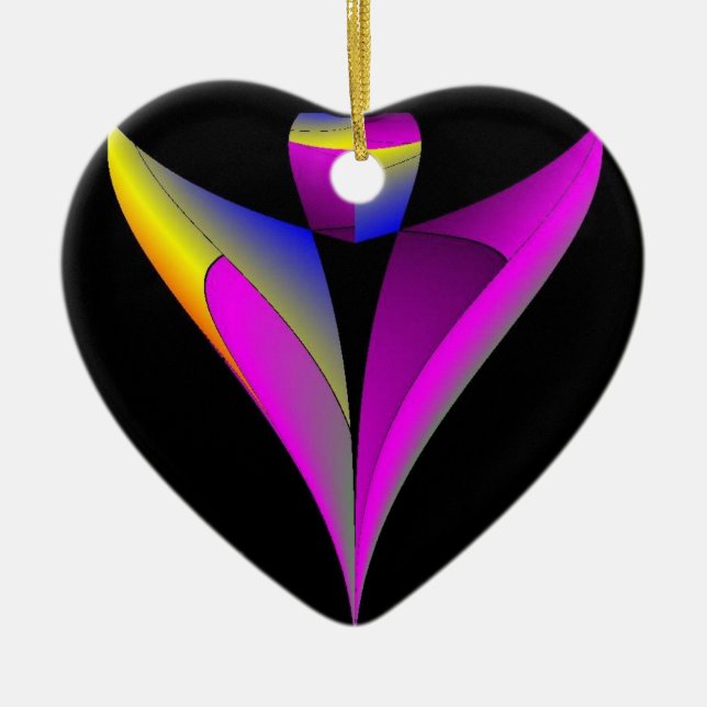 Änglarklocka över dig julgransprydnad keramik (Framsidan)