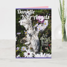 Änglarna är alltid med dig Blommigten blommar Kort