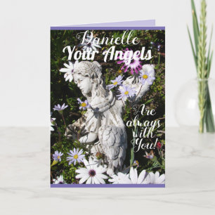 Änglarna är alltid med dig Blommigten blommar Kort