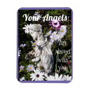 Änglarna är alltid med dig Blommigten blommar Magnet