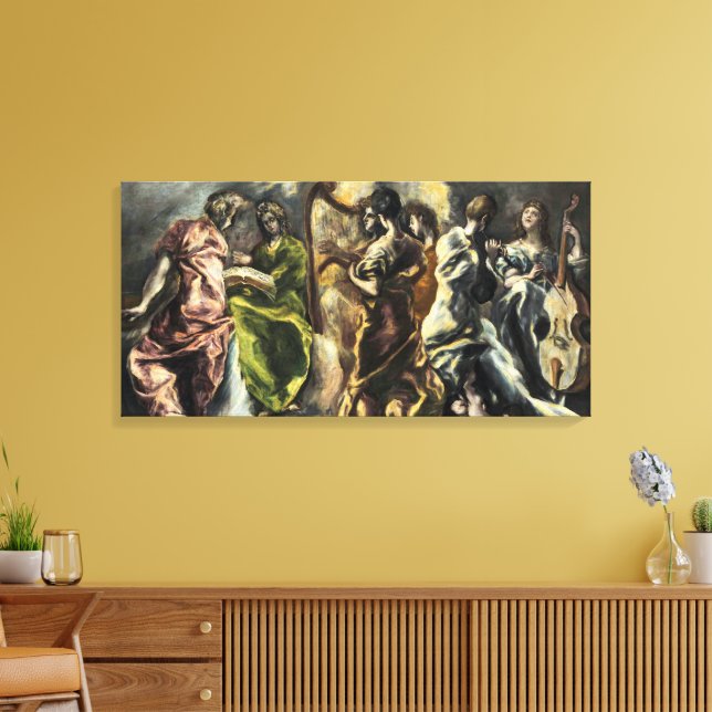 Änglarnas konsert | El Greco | Canvastryck (Insitu (Vardagsrum))