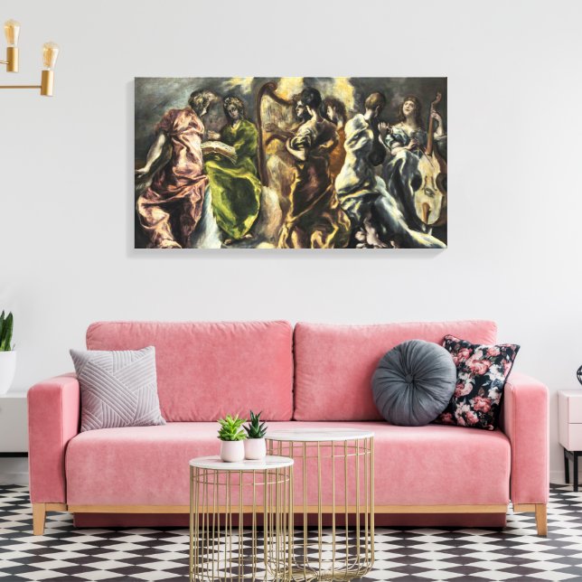 Änglarnas konsert | El Greco | Canvastryck (Insitu (Vardagsrum))