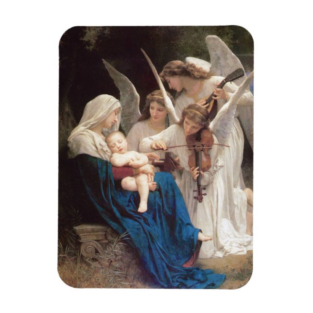 Änglarnas sång (1881) av Bouguereau Magnet (Vertikal)