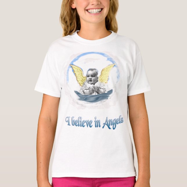 Änglars barn t-shirrts t shirt (Framsida)