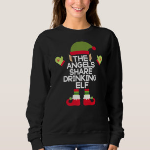 Änglars Del Drickande Tomte Rolig Bourbon Jul T Shirt
