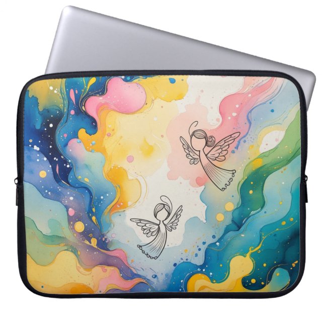 Änglars design  laptop fodral (Framsidan)