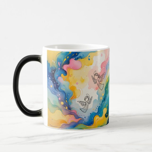 Änglars design  magisk mugg (Vänster)