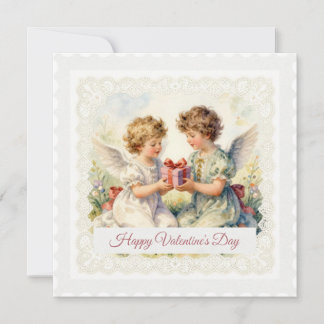 Änglars Gåva – Valentine’s Day i victoriansk stil Julkort