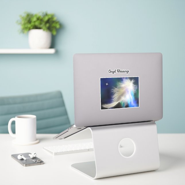 Änglavakt fjäder vinyl dekal (Skapare uppladdad)