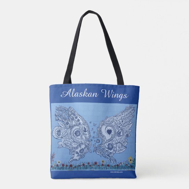 Änglaveingar Totebag Tygkasse (Baksida)