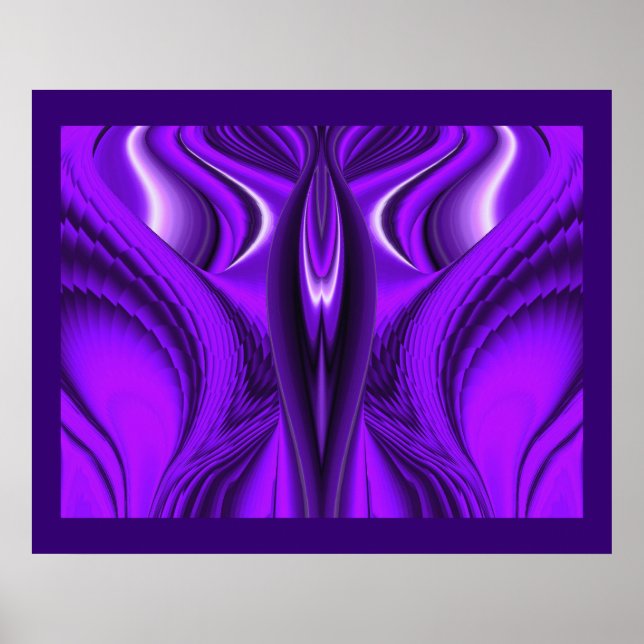 Änglavingar, Abstrakt Fantasy Regnbågs Konst Poster (Framsidan)
