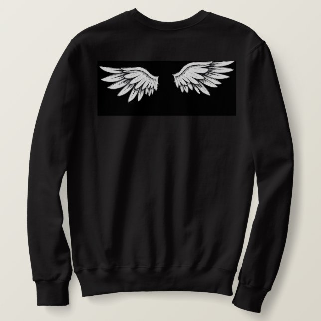 änglavingar lång ärmad tröja (Design baksida)