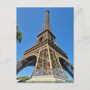 Angled Eiffel Torn Helg Vykort