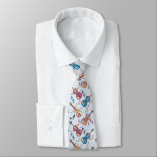 Angled Violins Musik noter Neck Tie Slips