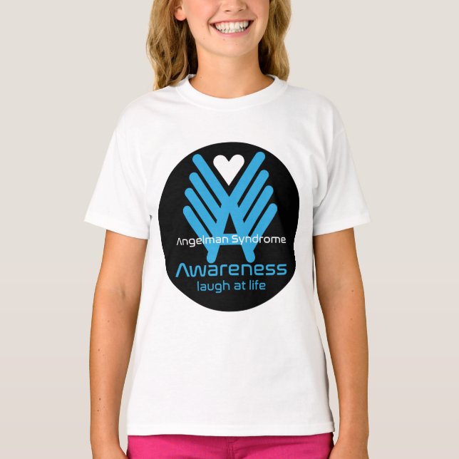 Angleman Syndrome Awareness T Shirt (Framsida)