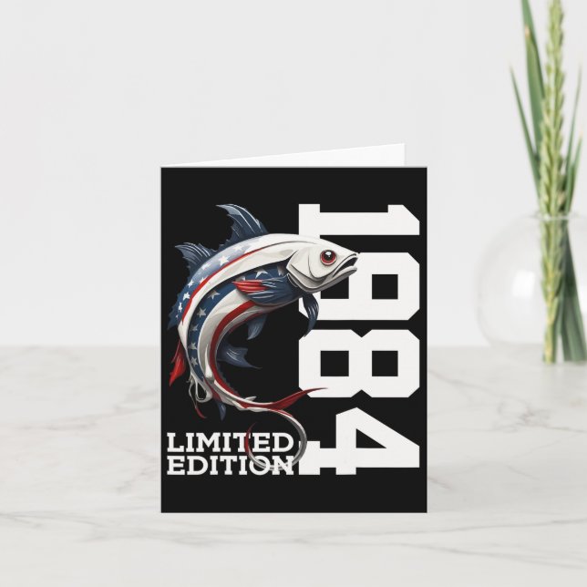 Angler 41:a födelsedag Begränsad utgåva 1984 Kort (Framsida)