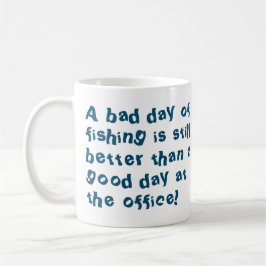 Angler eller Fiskerman Gift med fiskekvoter Kaffemugg