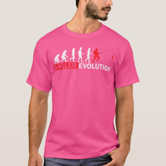Angler Evolution Fishing Rod Fishing Gift T Shirt