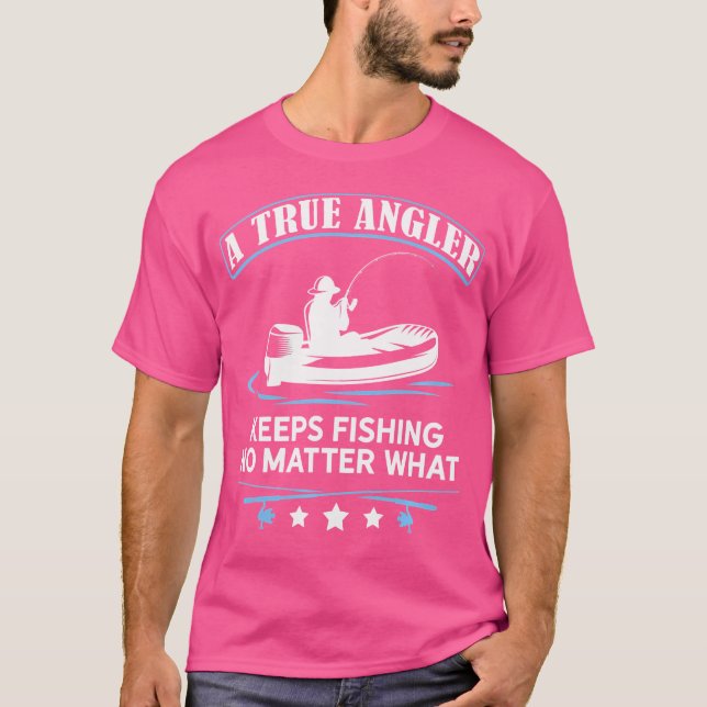 Angler Fisher Fish Rod Angler Fisherman Fisheries T Shirt (Framsida)