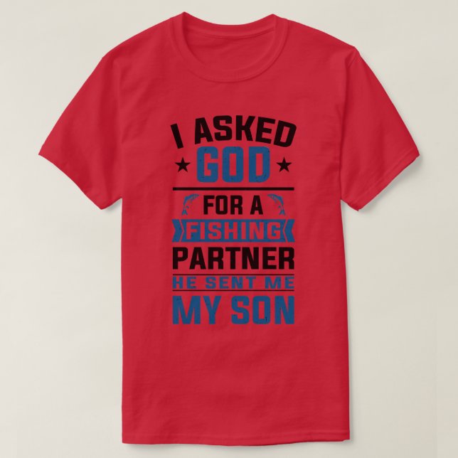 Angler Fishing Far och Son Angling Partners T Shirt (Design framsida)