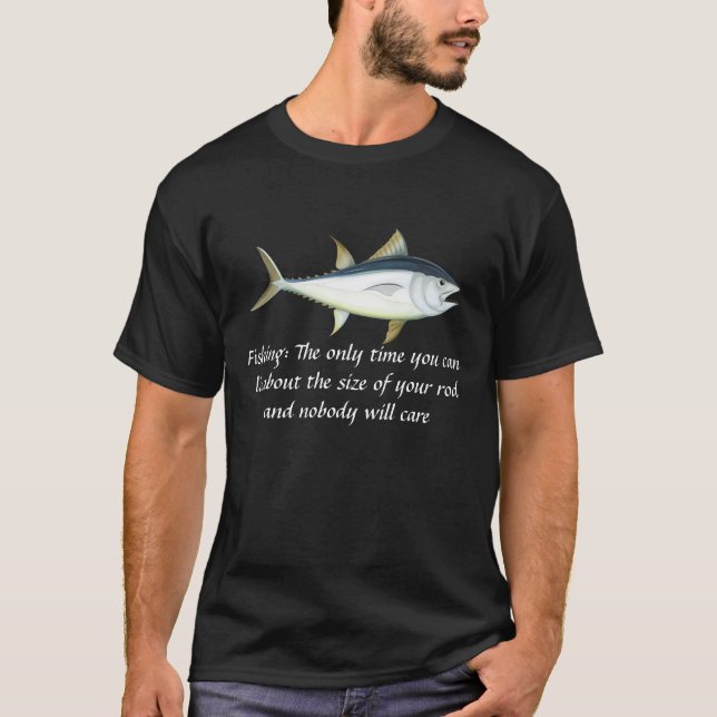 Angler Management: T-Shirt med en komik design (Framsida)