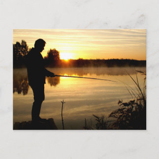 Angler-morgon Vykort