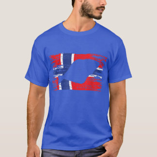 Angler Norge Norsk Flagga Fishing Rod Fish Reel T Shirt