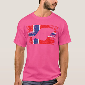 Angler Norge Norsk Flagga Fishing Rod Fish Reel T Shirt